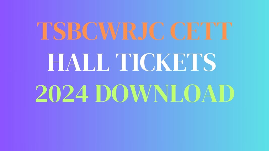 TSBCWRJC Hall Ticket 2024 Download